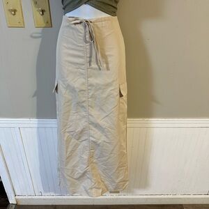 Elegant Tan Maxi Skirt